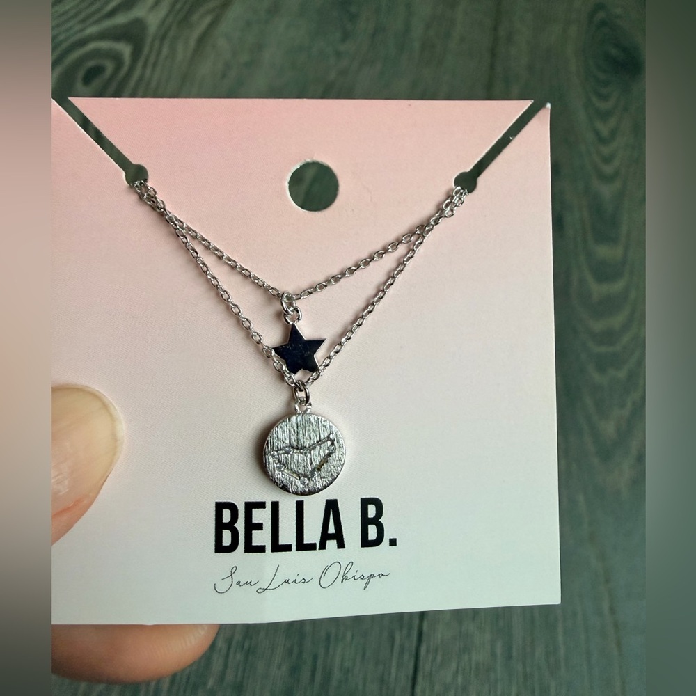 Cancer Double Layer Zodiac Constellation Necklace In Silver 13$